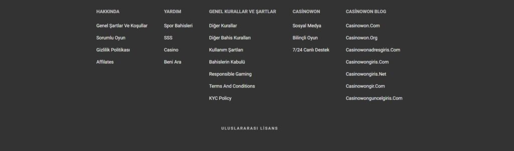 casinowon hakkında